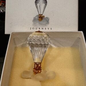 Swarovski Journeys Crystal Gold Hot Air Balloon Retired Crystal Memories 220 504